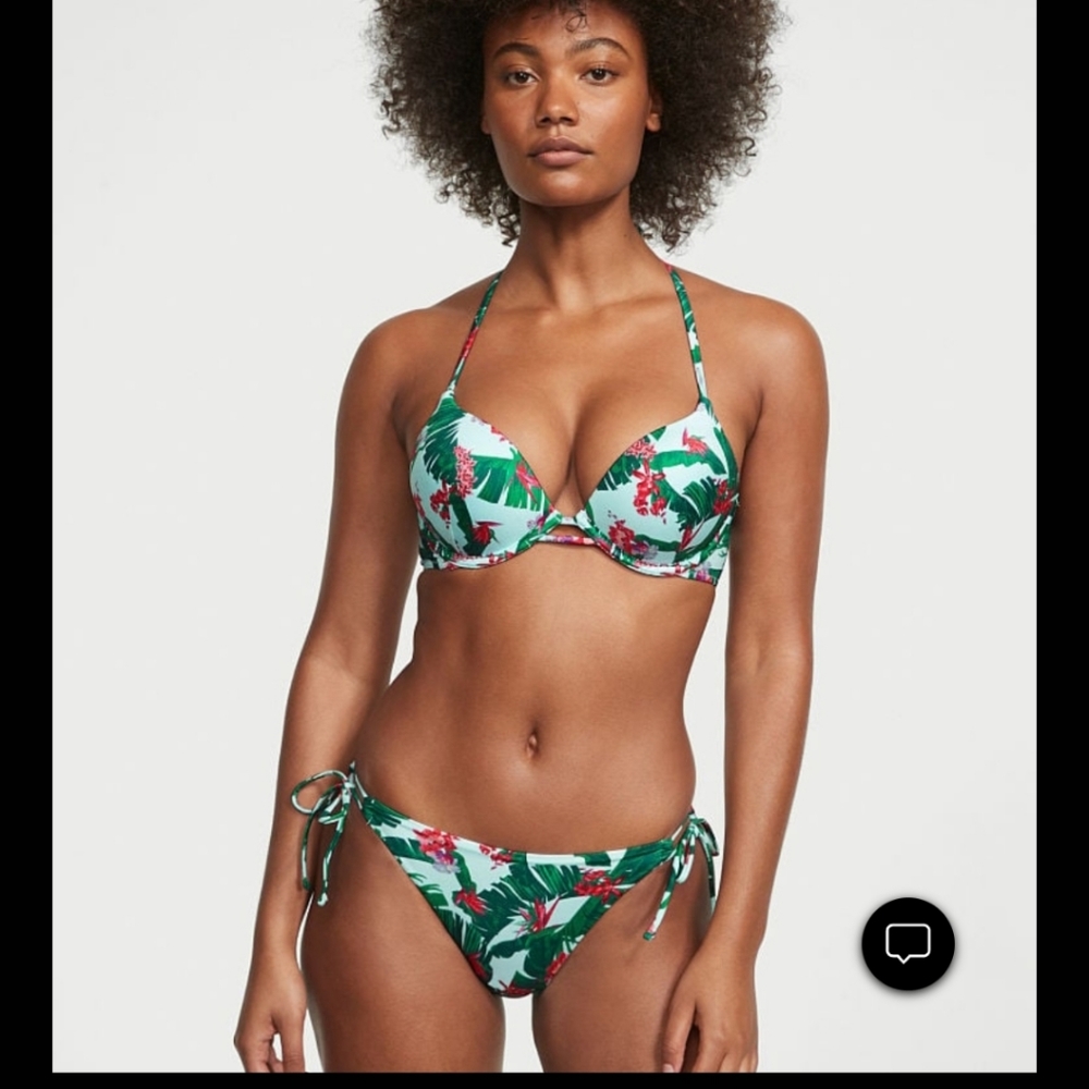 Push up swim top